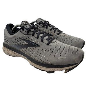 Brooks Ghost 13 Grey  Black Athletic Low Top 1103481D040 Men's US Size 12